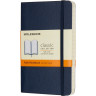 Блокнот MOLESKINE Classic Soft Pocket, линейка, синий сапфир QP611B20