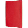 Блокнот MOLESKINE Classic Soft XLarge с разлиновкой, красный QP621F2